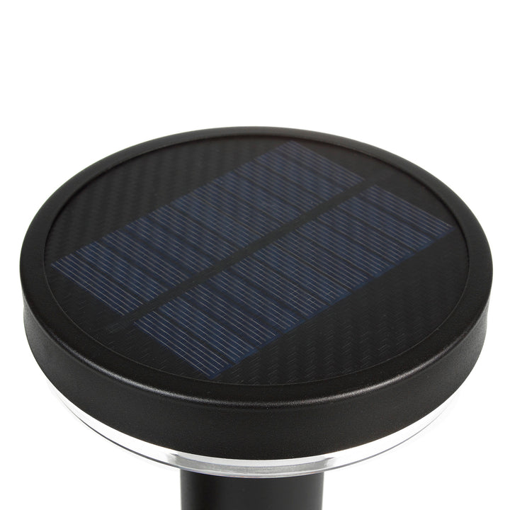 Maclean Solar LED Light, met sensor, 3 modi, plug-in, Li-ion 18650, IP44, 3,7V, 1200 mAh, Zwart, MCE465 B, 6 stuks