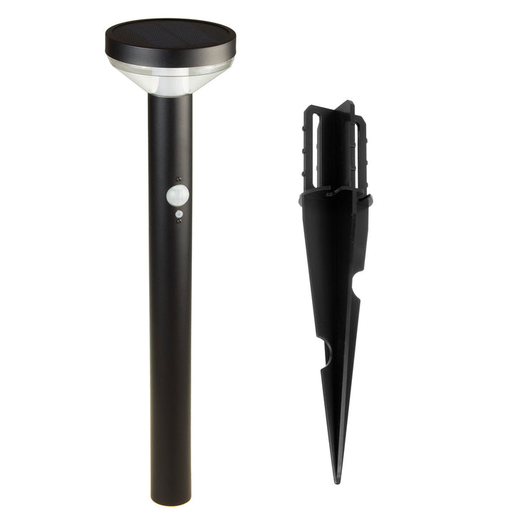 Maclean Solar LED Light, met sensor, 3 modi, plug-in, Li-ion 18650, IP44, 3,7V, 1200 mAh, Zwart, MCE465 B, 8 stuks