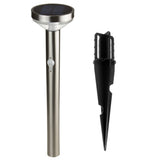 Maclean Solar LED Light, met sensor, 3 modi, plug-in, Li-ion 18650, IP44, 3,7V, 1200 mAh, mat chroom, MCE465 C/M, 6 stuks