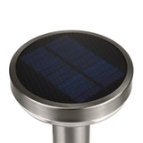 Maclean Solar LED Light, met sensor, 3 modi, plug-in, Li-ion 18650, IP44, 3,7V, 1200 mAh, mat chroom, MCE465 C/M, 6 stuks