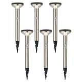 Maclean Solar LED Light, met sensor, 3 modi, plug-in, Li-ion 18650, IP44, 3,7V, 1200 mAh, mat chroom, MCE465 C/M, 6 stuks