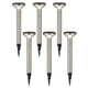 Maclean Solar LED Light, met sensor, 3 modi, plug-in, Li-ion 18650, IP44, 3,7V, 1200 mAh, mat chroom, MCE465 C/M, 6 stuks