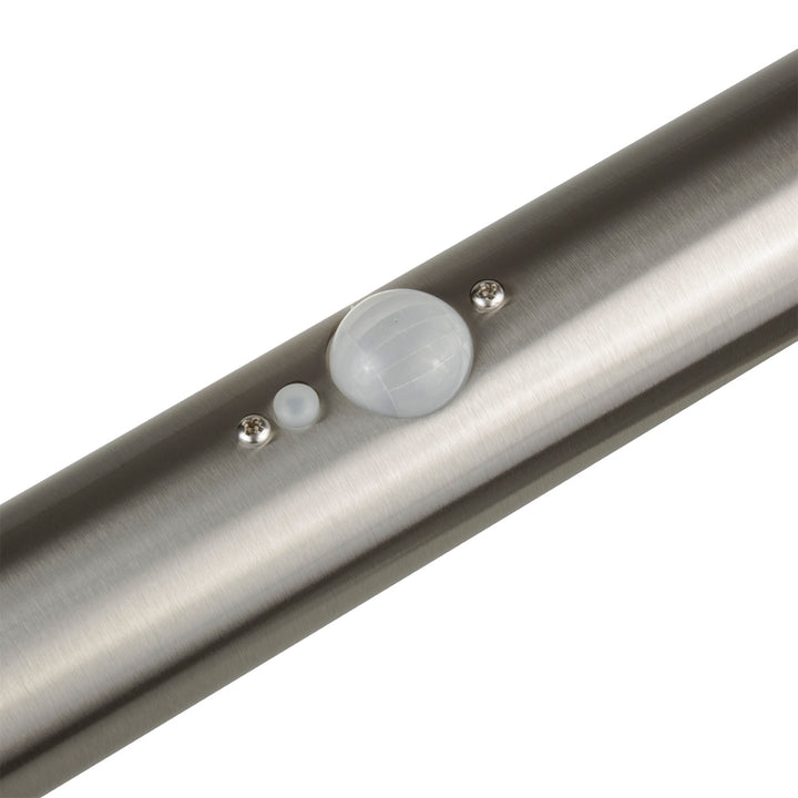 Maclean Solar LED Light, met sensor, 3 modi, plug-in, Li-ion 18650, IP44, 3,7V, 1200 mAh, mat chroom, MCE465 C/M, 8 stuks