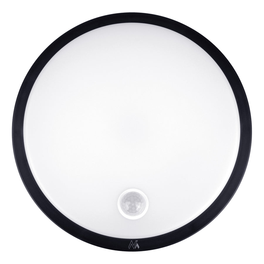 LED-lamp met bewegingssensor Maclean, PIR-sensor, kleur zwart, 10 W, IP65, 1000 lm, neutrale kleur, MCE525 B