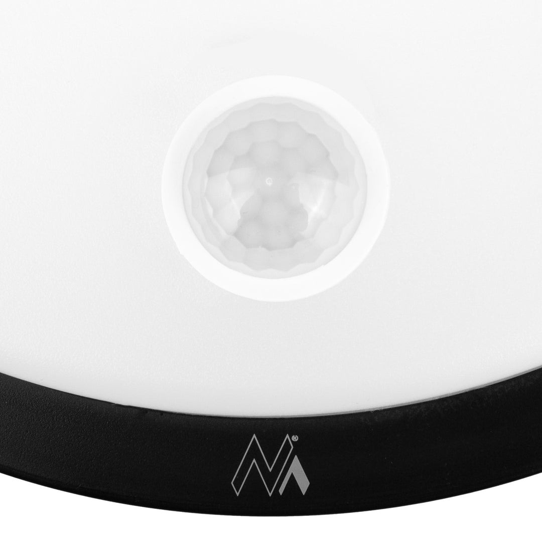 LED-lamp met bewegingssensor Maclean, PIR-sensor, kleur zwart, 10 W, IP65, 1000 lm, neutrale kleur, MCE525 B