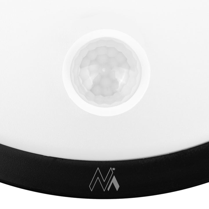LED-lamp met bewegingssensor Maclean, PIR-sensor, kleur zwart, 10 W, IP65, 1000 lm, neutrale kleur, MCE525 B