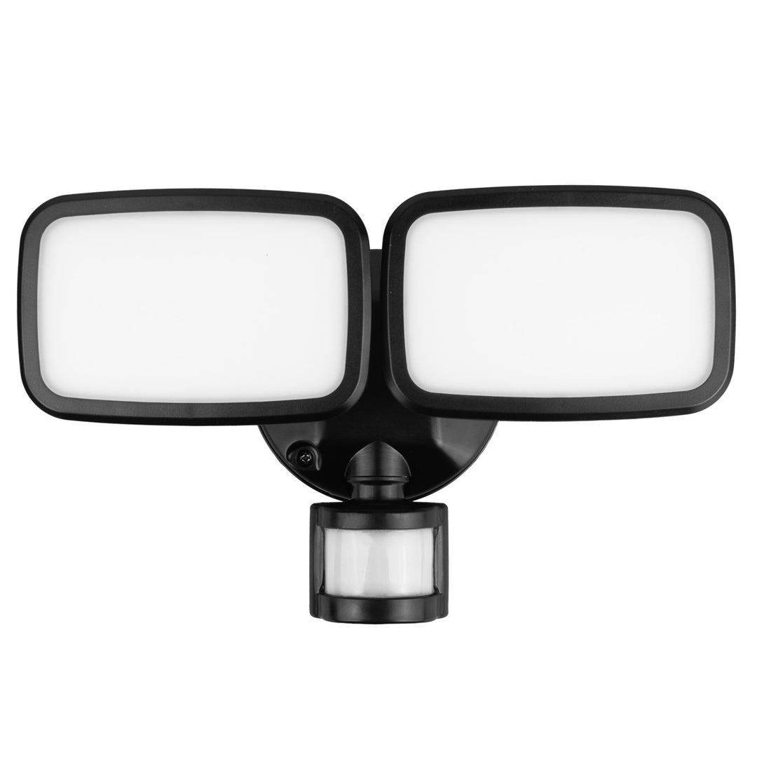 Maclean LED-wandlamp, met PIR-sensor, 20 W, 1500 lm, IP65, neutraal wit 4000 K, zwart, MCE524 B