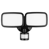Maclean LED-wandlamp, met PIR-sensor, 20 W, 1500 lm, IP65, neutraal wit 4000 K, zwart, MCE524 B