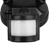 Maclean LED-wandlamp, met PIR-sensor, 20 W, 1500 lm, IP65, neutraal wit 4000 K, zwart, MCE524 B