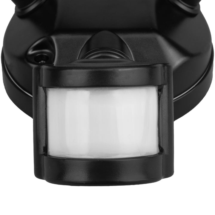 Maclean LED-wandlamp, met PIR-sensor, 20 W, 1500 lm, IP65, neutraal wit 4000 K, zwart, MCE524 B