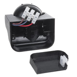 Maclean PIR-bewegingssensor, infrarood, IP44, zwart met zwarte afdekking, bereik 12 m, max. belasting 300/1200 W, MCE358 B/B