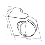 Maclean PIR-bewegingssensor, infrarood, IP44, zwart met zwarte afdekking, bereik 12 m, max. belasting 300/1200 W, MCE358 B/B