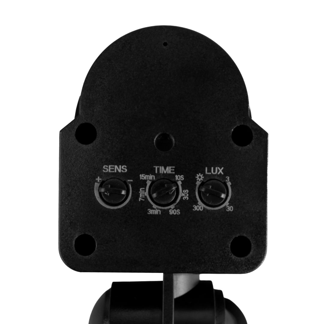 Maclean wandbewegings- en schemersensor, 180°, max. 1200 W, zwart met zwarte afdekking, MCE25 B/B