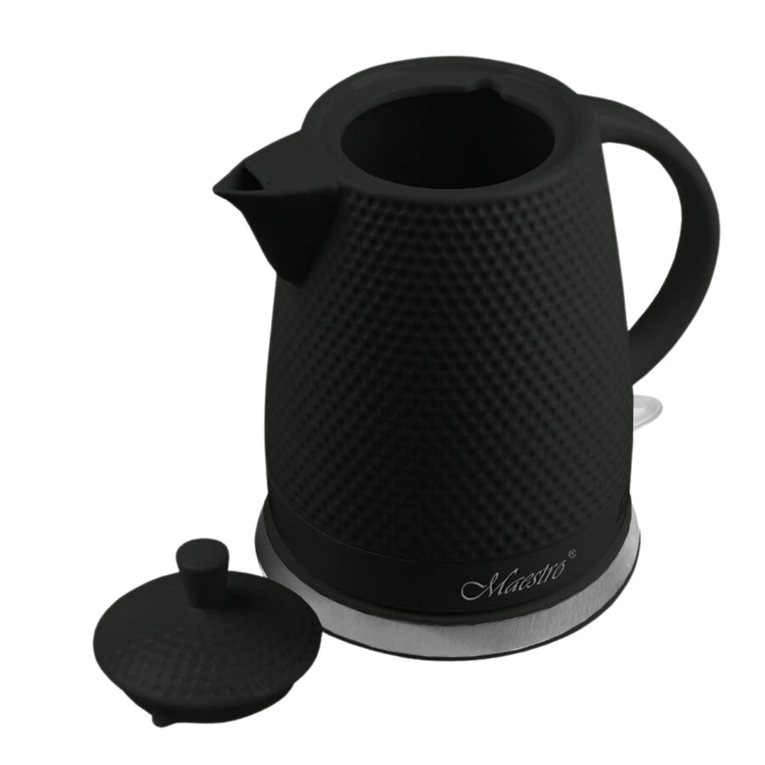 Maestro keramische waterkoker, inhoud 1,5 liter, 1500W, zwart, MR069 UK-stekker