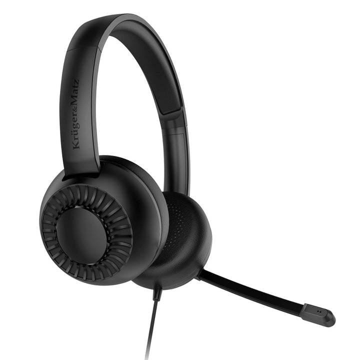Koptelefoon met microfoon voor de computer (3,5 mm-aansluiting) Kruger&Matz P3