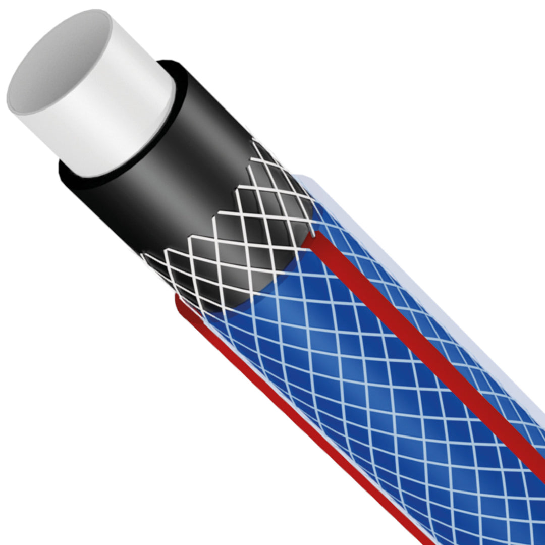 Vartco Lichtblauwe Tuinslang - 3/4" - 100m 4-laags 22 bar - blauw