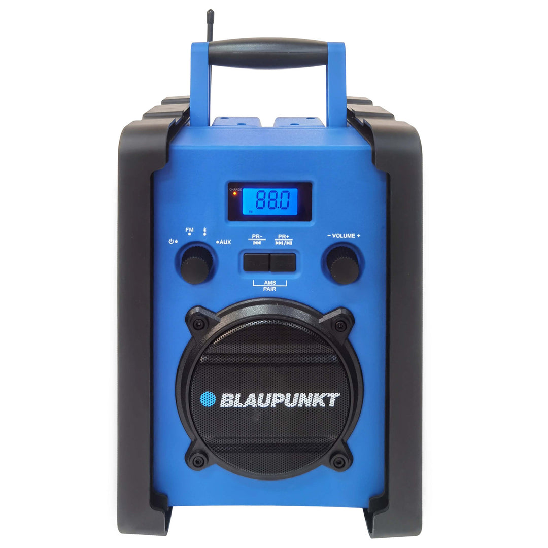 Draagbare radio van Blaupunkt, Bluetooth, AUX, LCD-scherm, PP30 Jobsite