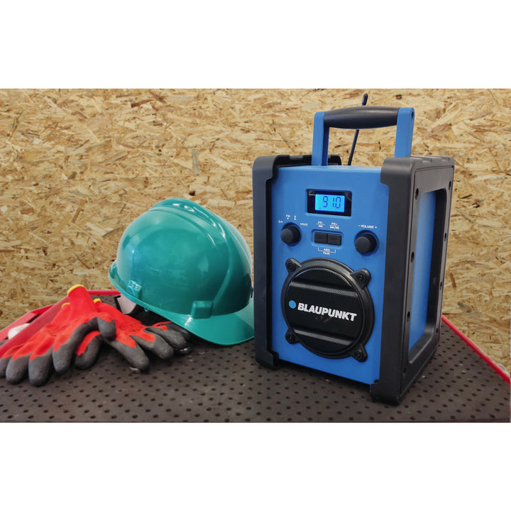 Draagbare radio van Blaupunkt, Bluetooth, AUX, LCD-scherm, PP30 Jobsite
