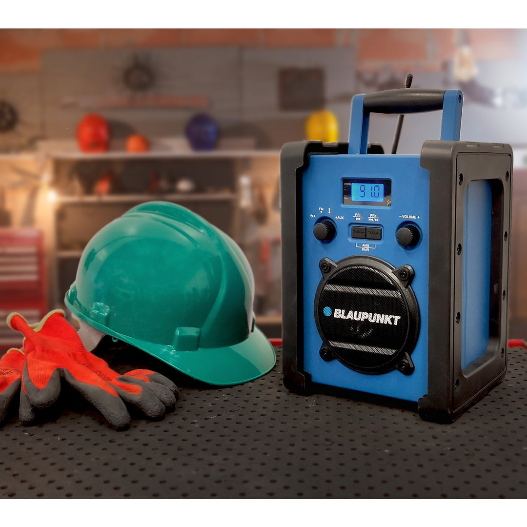 Draagbare radio van Blaupunkt, Bluetooth, AUX, LCD-scherm, PP30 Jobsite