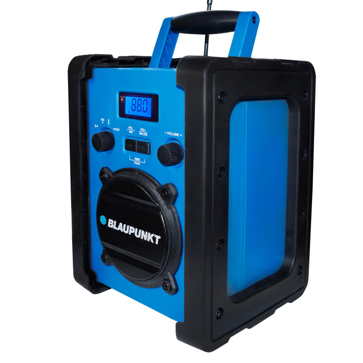 Draagbare radio van Blaupunkt, Bluetooth, AUX, LCD-scherm, PP30 Jobsite