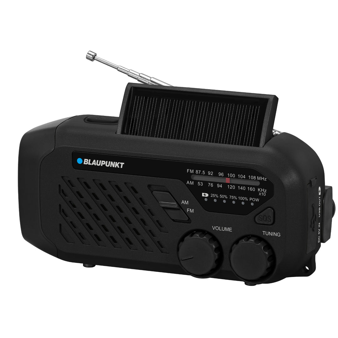 Blaupunkt radio op netvoeding/batterij, LED zaklamp, SOS-indicatie, Antenne, ER10
