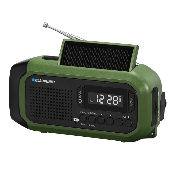 Blaupunkt radio op netvoeding/batterij, LED zaklamp, SOS-indicatie, Antenne, ER20