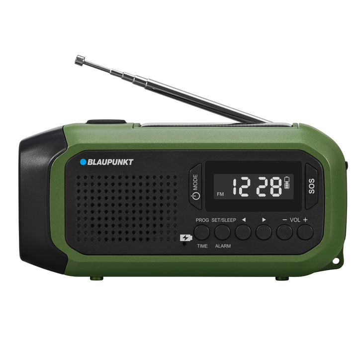 Blaupunkt radio op netvoeding/batterij, LED zaklamp, SOS-indicatie, Antenne, ER20