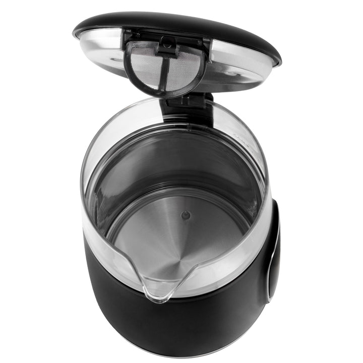 Adler - Waterkoker - Elektrische glas waterkoker 1.7L - Temperatuurregeling - LED-display, AD 1305 bs - Zwart en zilver