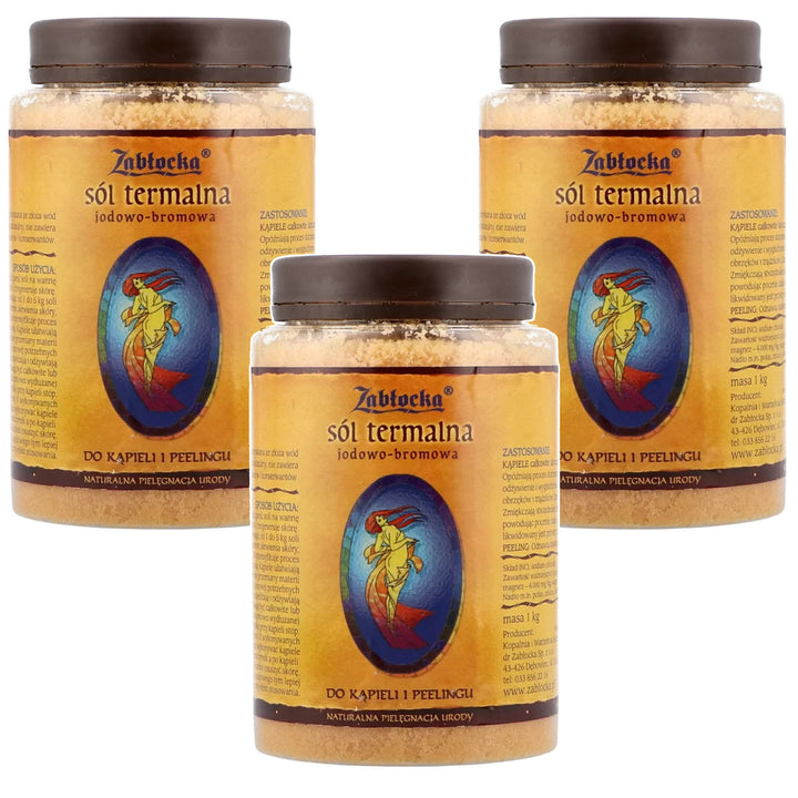 Thermaal jodium-broomzout, Zablocka - voor baden en schillen, 1 kg 3 stuks