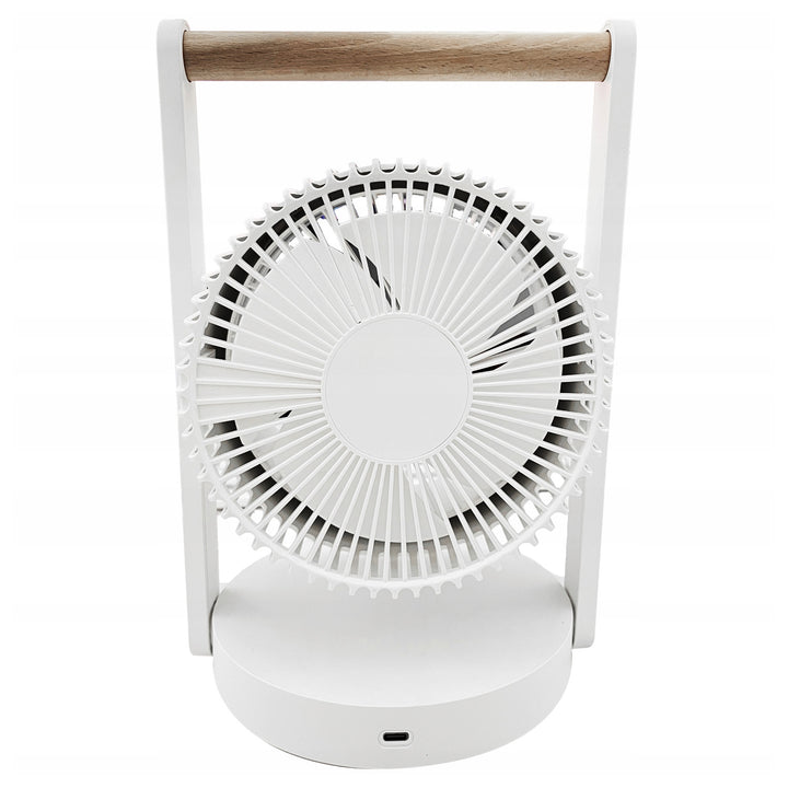 LTC draadloze bureauventilator, nachtlampje en LED-display, 5 snelheidsstanden, 3600 mAh batterij, LXWB17
