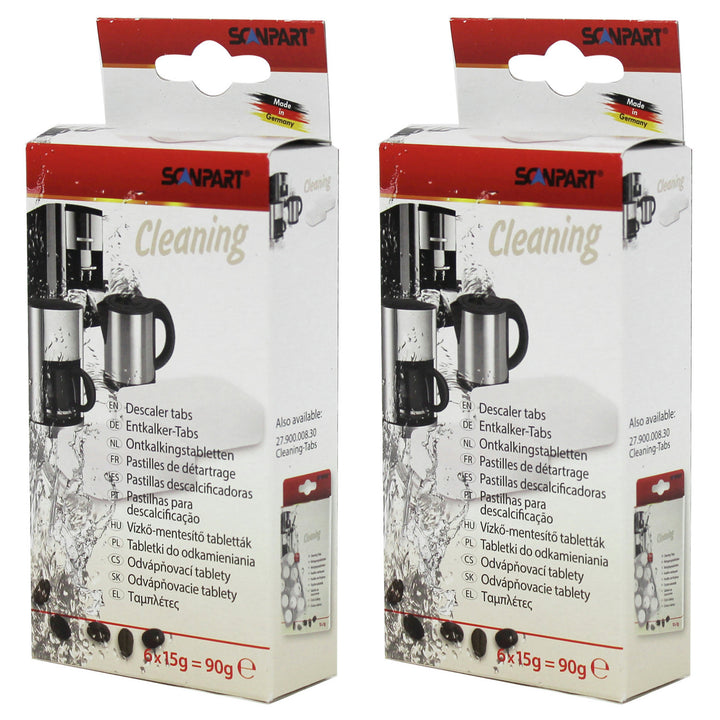 Ontkalkingstabletten voor espressomachines, 6 stuks, universeel, Scanpart, 2 st.