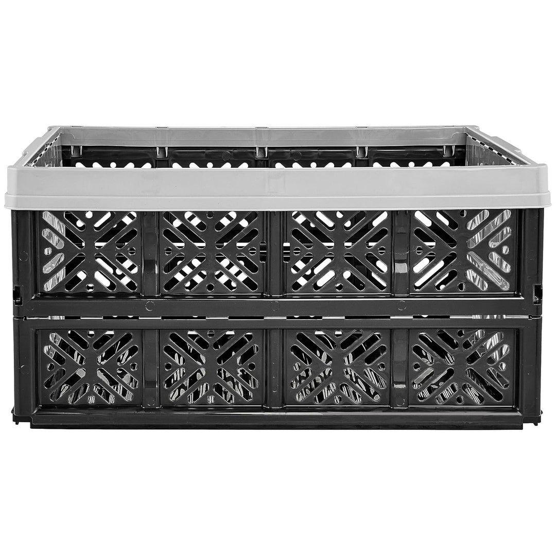 Keeeper kunststof vouwmand, boodschappenmand 32L, grijs-zwart