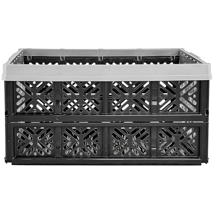 Keeeper kunststof vouwmand, boodschappenmand 32L, grijs-zwart