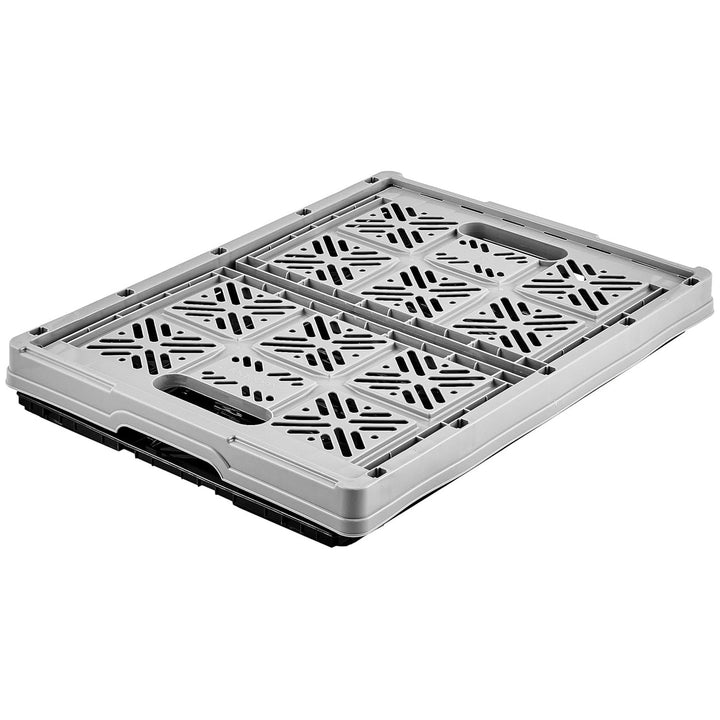 Keeeper kunststof vouwmand, boodschappenmand 32L, grijs-zwart