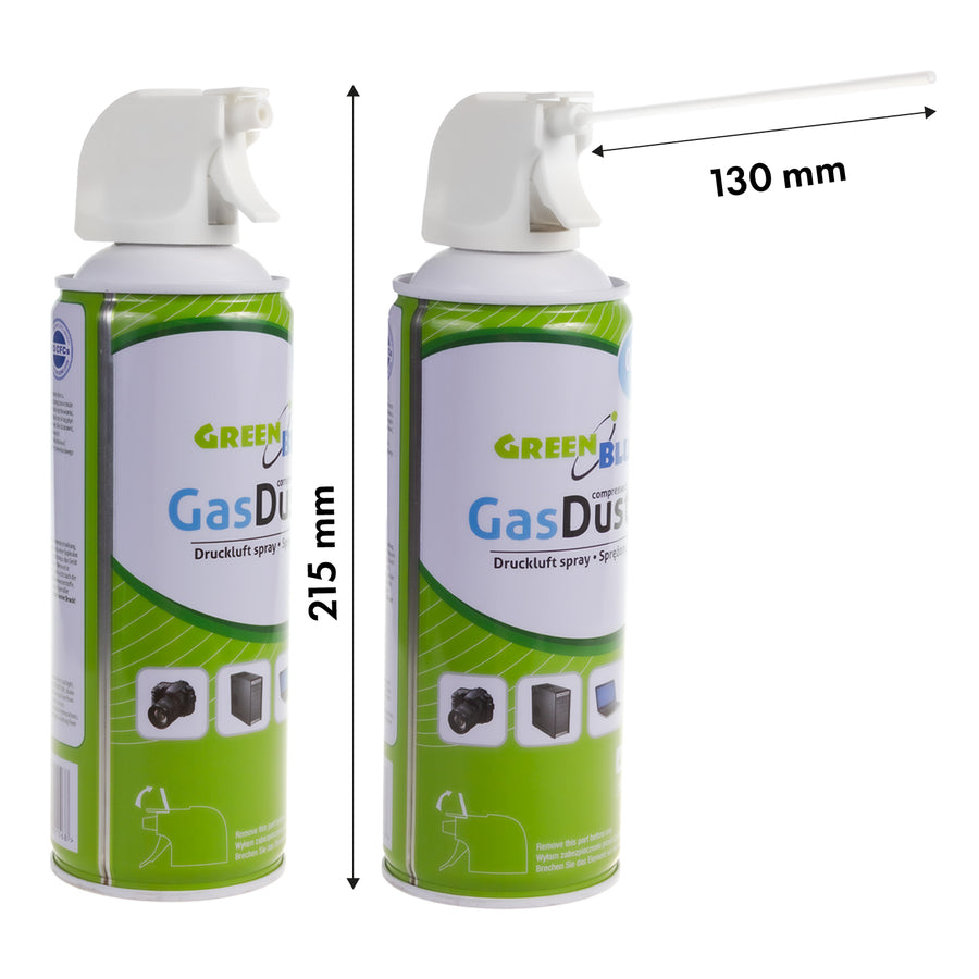 Perslucht GreenBlue GB400 400ml pistoolverstuiver - pistoolverstuiver, 4 stuks