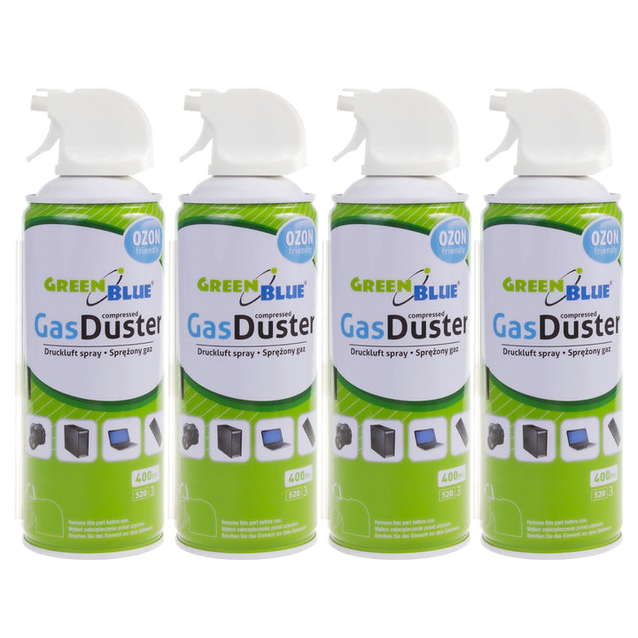 Perslucht GreenBlue GB400 400ml pistoolverstuiver - pistoolverstuiver, 4 stuks