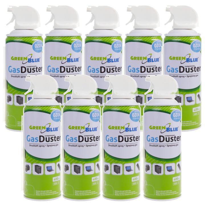 Perslucht GreenBlue GB400 400ml pistoolverstuiver - pistoolverstuiver, 9 stuks