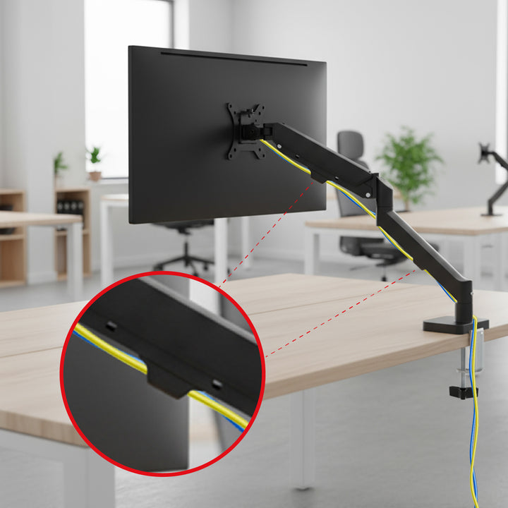 Maclean monitorsteun, gasveer, 17"-32", 2-10kg, zwart, MC-133