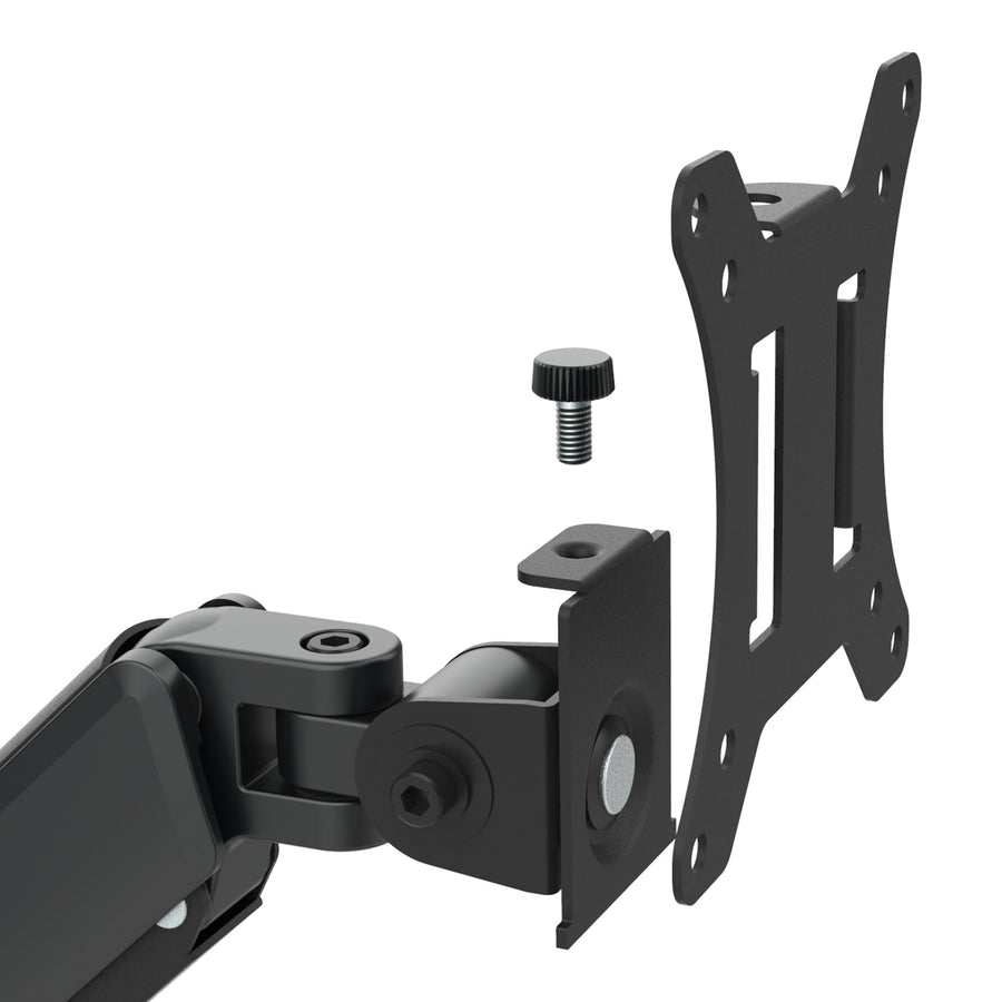 Bevestiging voor 2 Maclean monitoren, gasveer, 17"-32", 2-10kg, zwart, MC-134
