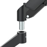 Bevestiging voor 2 Maclean monitoren, gasveer, 17"-32", 2-10kg, zwart, MC-134