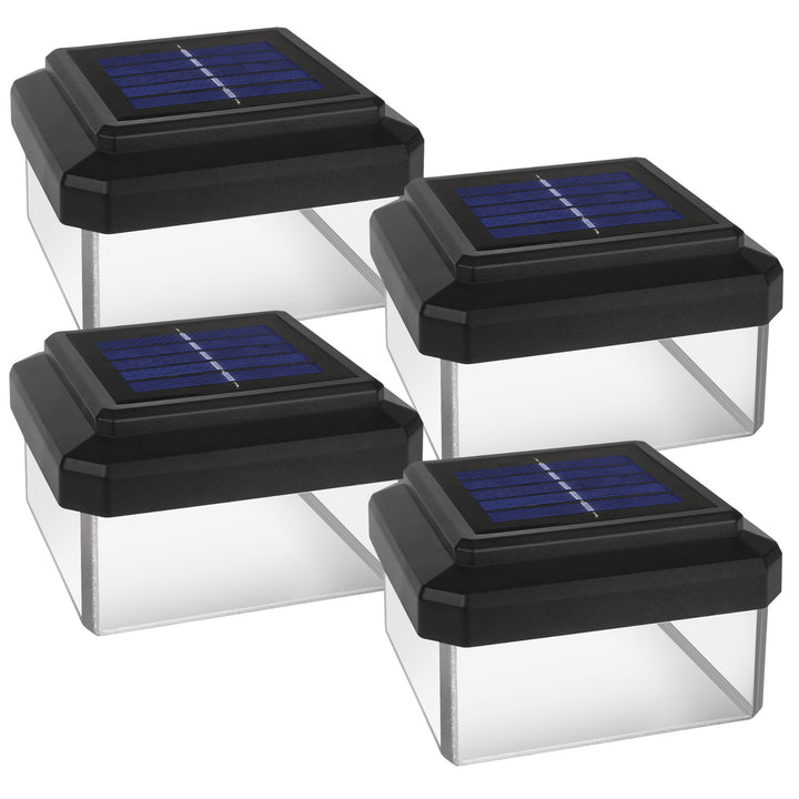 GreenBlue LED zonnepaal lamp, 80x80mm, envelop kap, GB127, 4 stuks