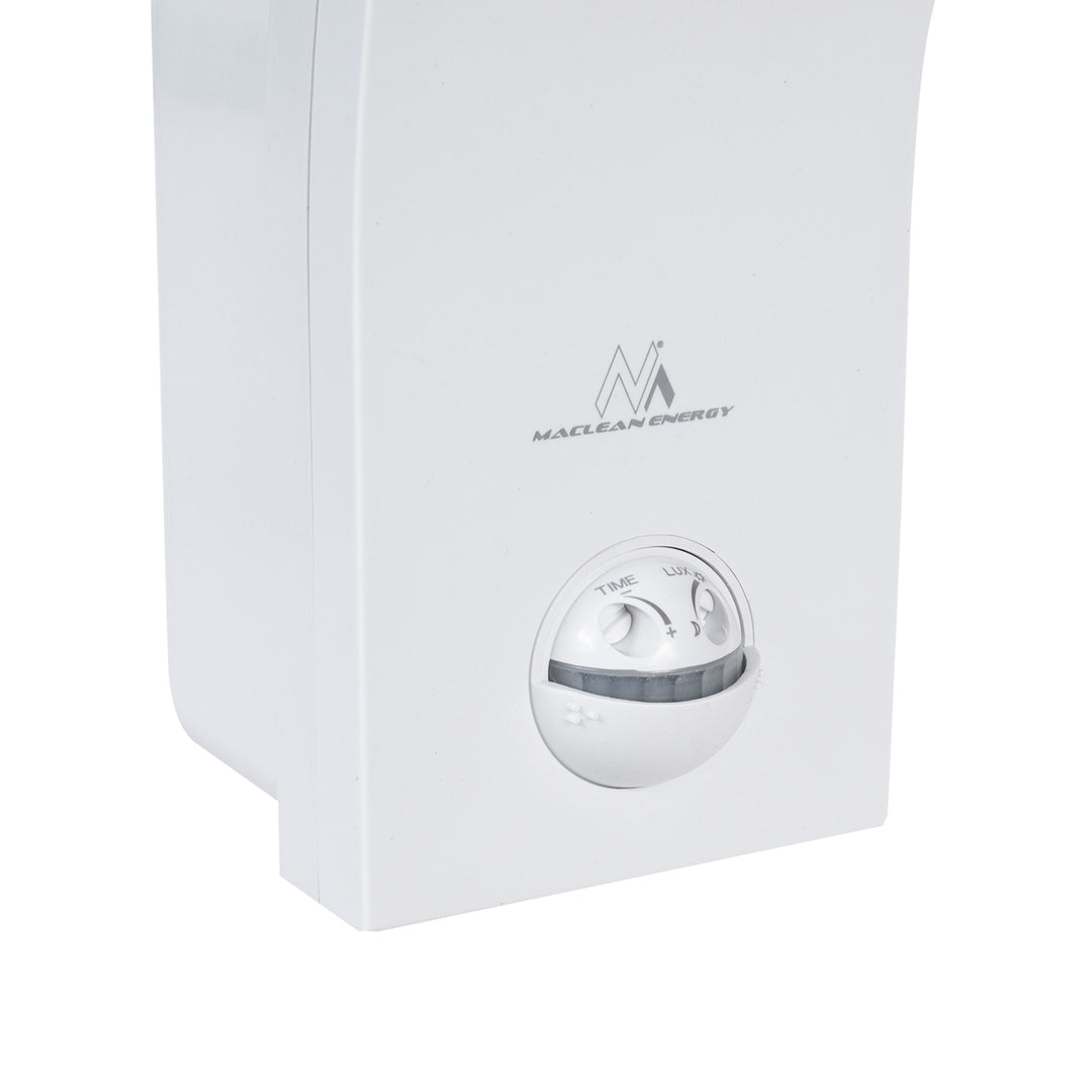 Maclean LED-bewegingssensorlamp, PIR-bewegingssensor, wit, 10W, IP54, 750lm, neutraal wit (4000K) MCE244 W