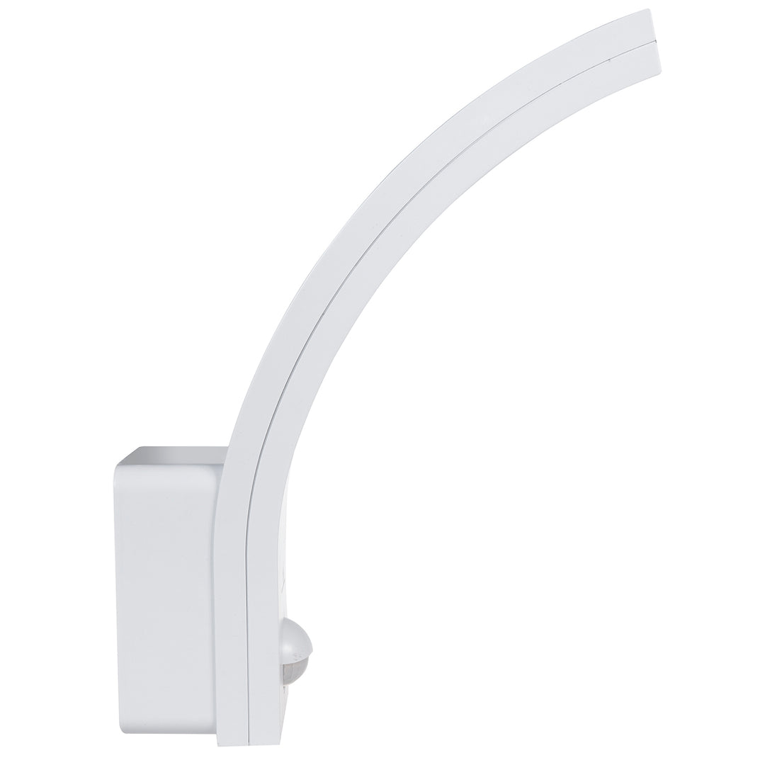 Maclean LED-bewegingssensorlamp, PIR-bewegingssensor, wit, 10W, IP54, 750lm, neutraal wit (4000K) MCE244 W