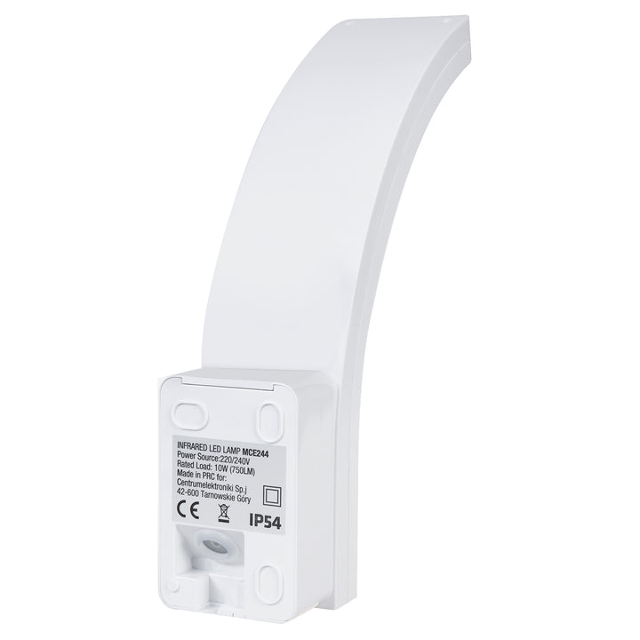 Maclean LED-bewegingssensorlamp, PIR-bewegingssensor, wit, 10W, IP54, 750lm, neutraal wit (4000K) MCE244 W