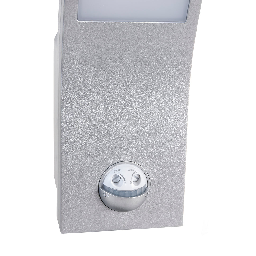 Maclean bewegingssensor LED lamp, PIR bewegingssensor, zilver, 10W, IP54, 750lm, neutraal wit (4000K) MCE244 S, 2 stuks