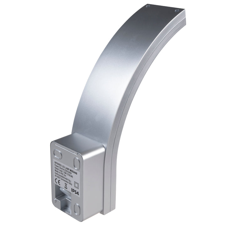 Maclean bewegingssensor LED lamp, PIR bewegingssensor, zilver, 10W, IP54, 750lm, neutraal wit (4000K) MCE244 S, 2 stuks