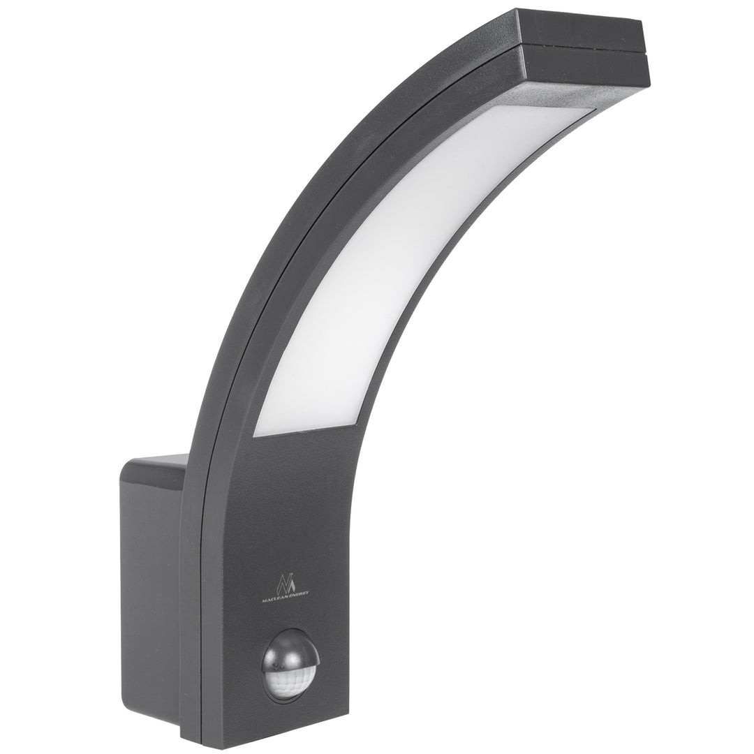 Maclean bewegingssensor LED lamp, PIR bewegingssensor, grijs, 10W, IP54, 750lm, neutraal wit (4000K) MCE244 GR, 2 stuks