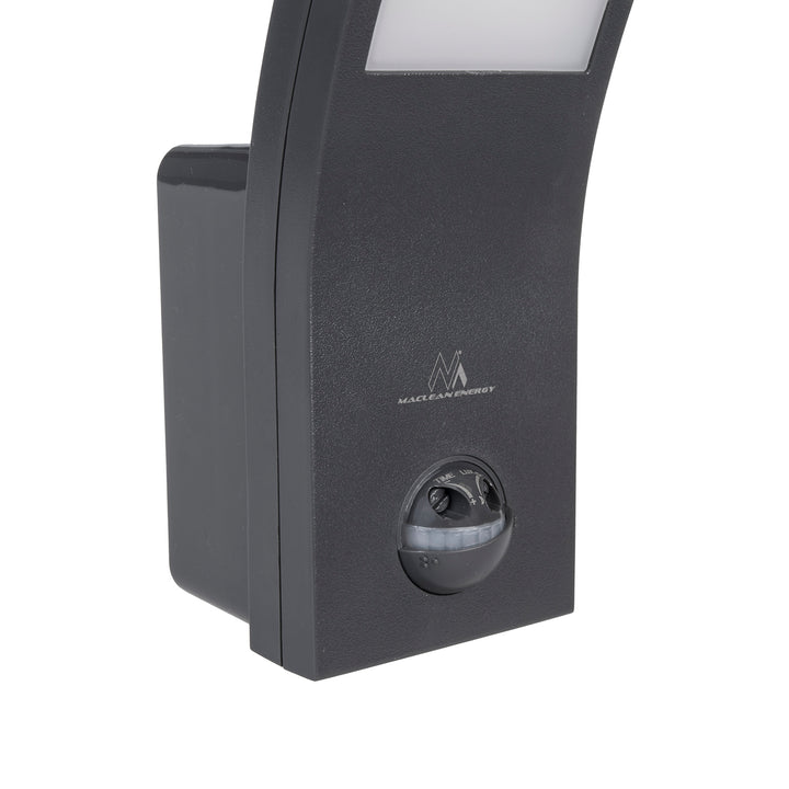 Maclean bewegingssensor LED lamp, PIR bewegingssensor, grijs, 10W, IP54, 750lm, neutraal wit (4000K) MCE244 GR, 2 stuks