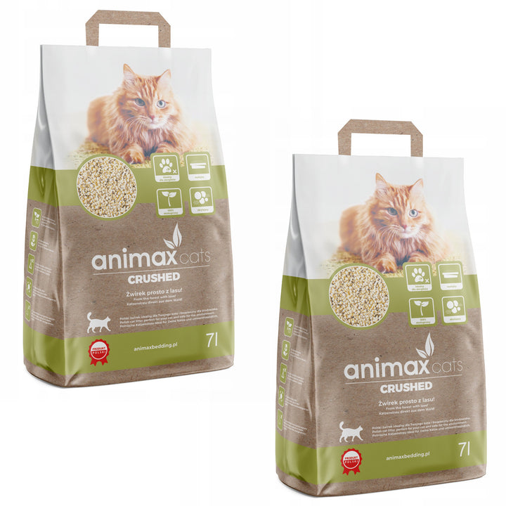 Klonterstrooisel, klassiek, gemalen, 2x 7 liter, Animax