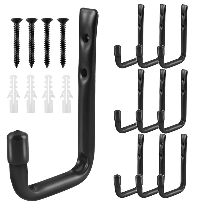 Set van 10 Maclean muurbeugels, voor banden, wielen, ladder, fiets, staal, max. belasting 22kg/beugel, MC-489